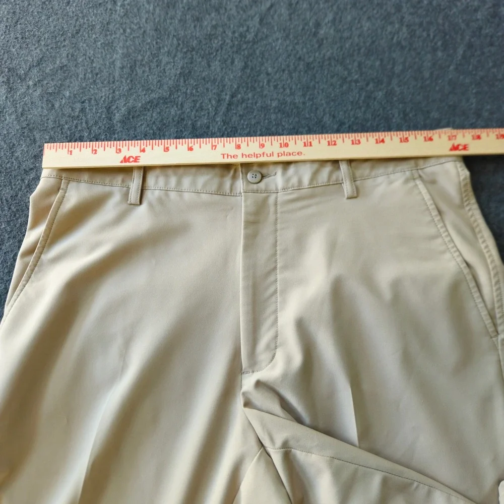 FootJoy Mens Performance Golf Pants Tan‎ Khaki Stretch Flat Front 34x34 1009440